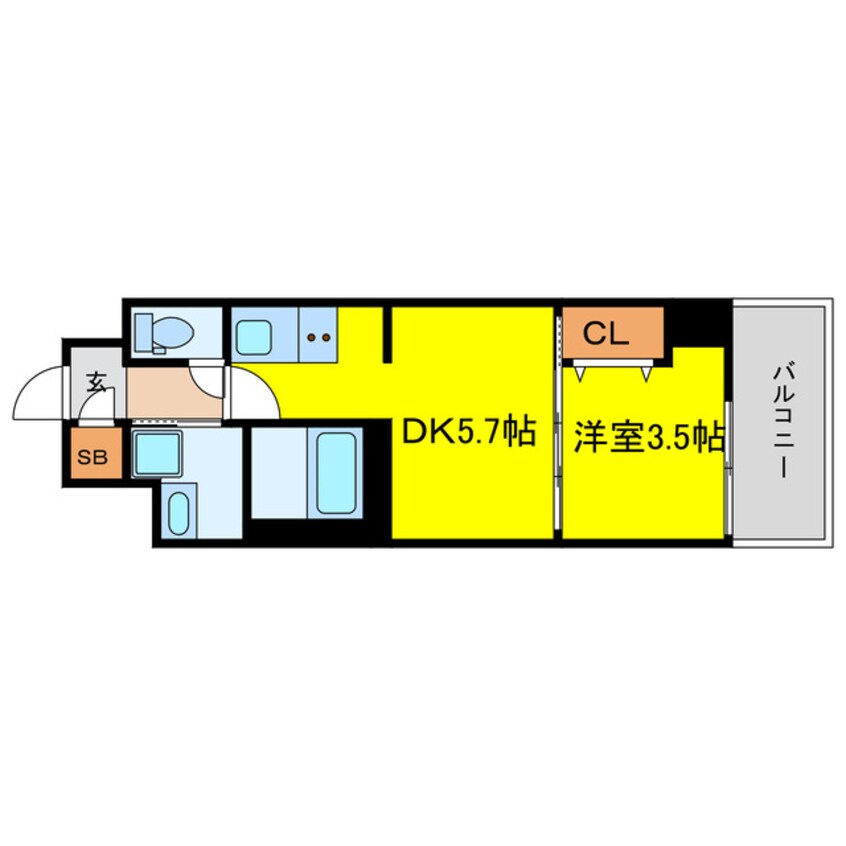 間取図 アヴェニール中崎