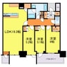 シエリアタワー大阪堀江 3LDKの間取り