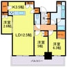 シエリアタワー大阪堀江 3LDKの間取り