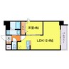 Alivis北梅田 1LDKの間取り