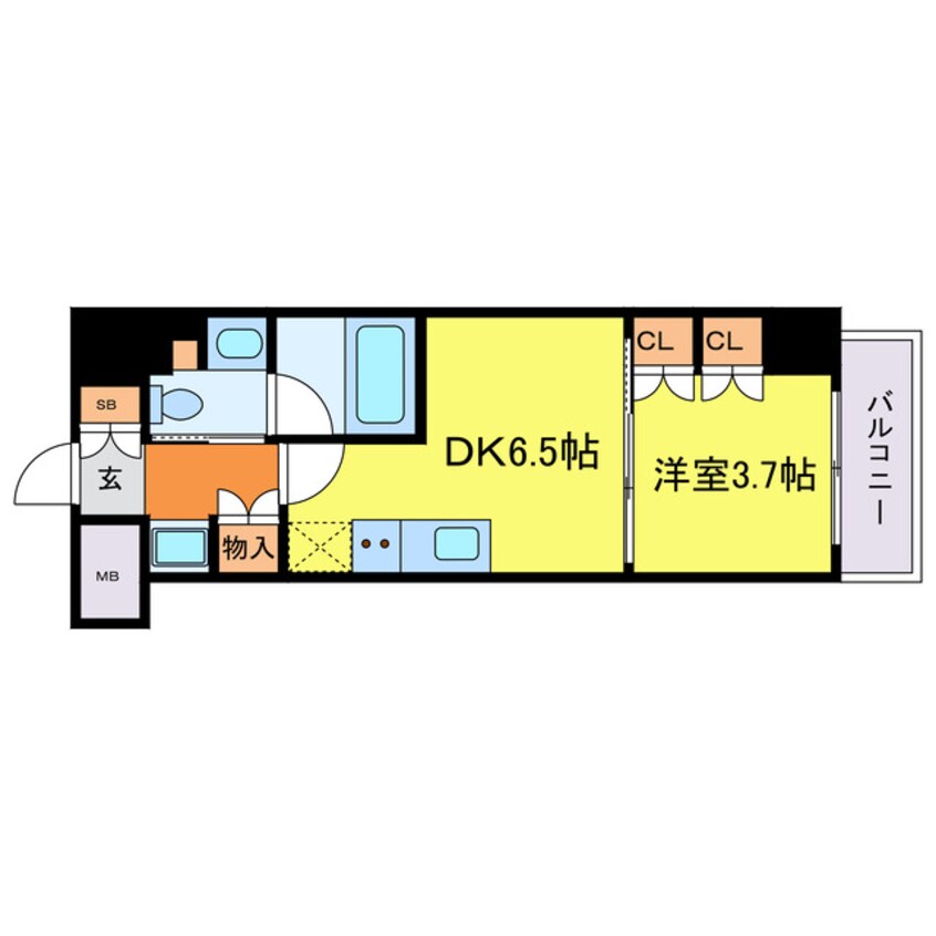 間取図 ザ・パークハビオ塚本