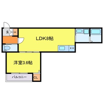 間取図 H-maison塚本Ⅱ
