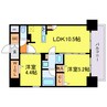アーバネックス梅田中崎町Ⅱ 2LDKの間取り