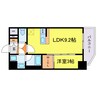 コンフォリア・リヴ新梅田 1LDKの間取り