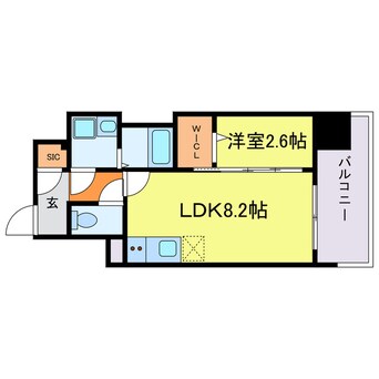 間取図 コンフォリア・リヴ南森町Ⅱ