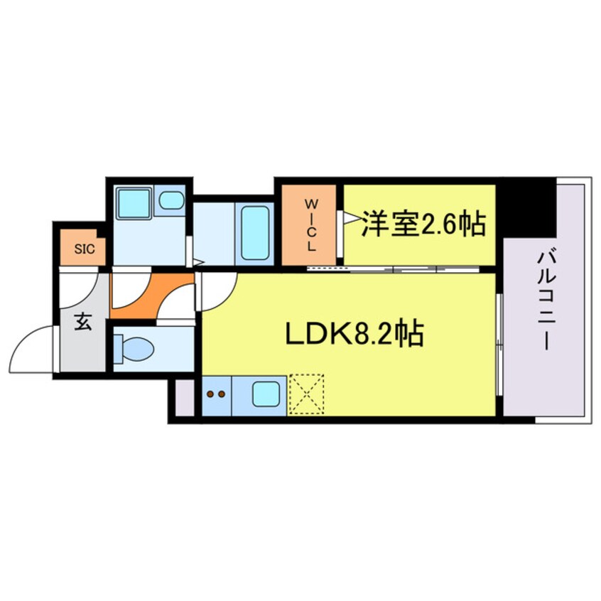 間取図 コンフォリア・リヴ南森町Ⅱ