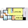 コンフォリア・リヴ南森町Ⅱ 1LDKの間取り