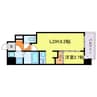 ミラージュパレス都島本通 1LDKの間取り