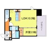 シーズンフラッツ福島 1LDKの間取り