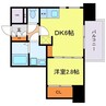 アプリーレ松屋町 1DKの間取り