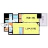 S-RESIDENCE福島diverse 1LDKの間取り