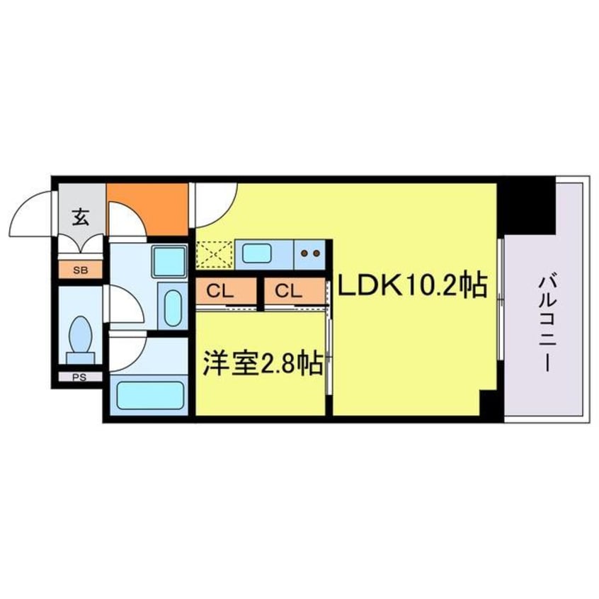 間取図 シーズンフラッツ中崎