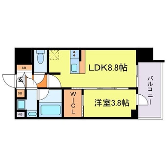 間取図 シーズンフラッツ中崎