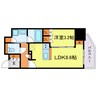 ザ・パークハビオ同心プレイス 1LDKの間取り