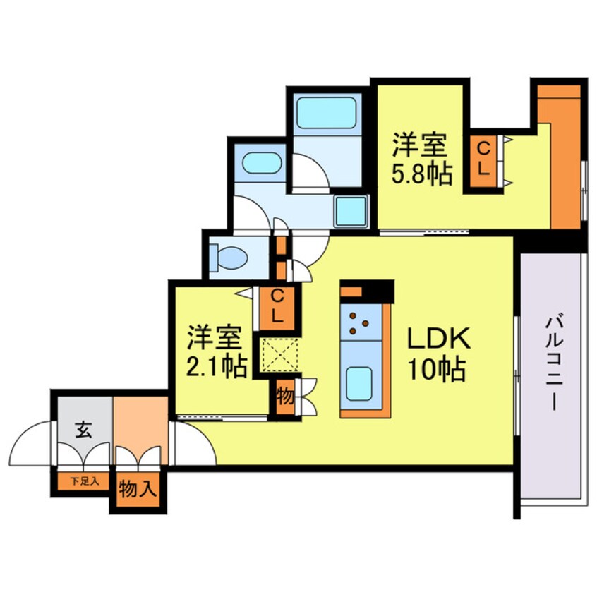 間取図 アーバネックス天満橋Front
