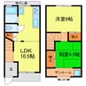 大開3丁目貸家 2LDKの間取り