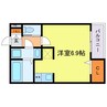 ルバート西淀 1Rの間取り