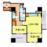 ジオタワー堺筋本町 2LDKの間取り