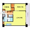 プレジオ梅田 2LDKの間取り