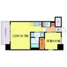 プレジオ梅田 1LDKの間取り
