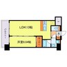 プレジオ梅田 1LDKの間取り