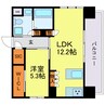 リンクハウス北梅田 1LDKの間取り