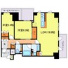 ジオタワー新町 2LDKの間取り