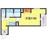 REGIES塚本 1Kの間取り