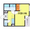 REGIES塚本 1Kの間取り