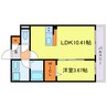 エスグランデ中崎町 1LDKの間取り