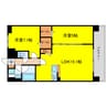 港区市岡1丁目プロジェクト 2LDKの間取り