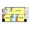 セレニテフラン新大阪 2LDKの間取り
