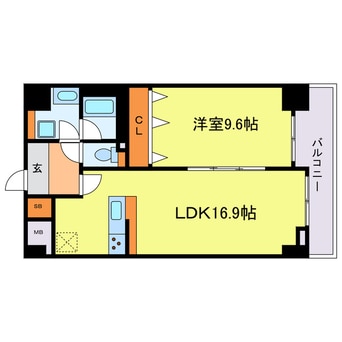 間取図 Ｖｅｓｔａ京町堀