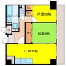 サウスサイドなにわ筋 2LDKの間取り
