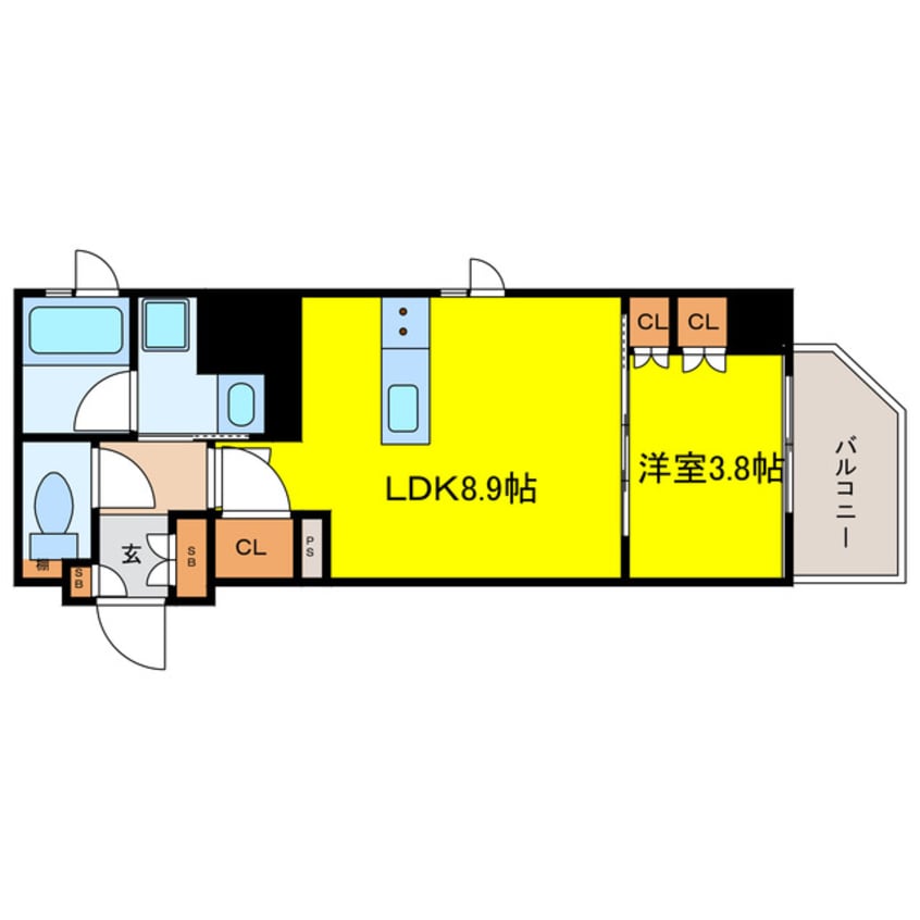 間取図 クレストコート堂島