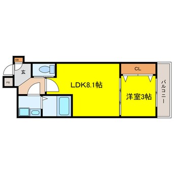 間取図 ジーメゾン姫島