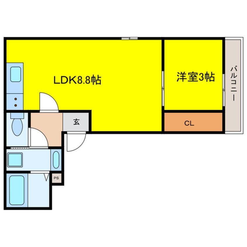 間取図 ジーメゾン姫島