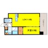 プレジオ三国EURO 1LDKの間取り