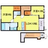 大阪市西淀川区新築アパート 2LDKの間取り