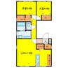 東和印刷別館 2LDKの間取り