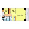 TROVE ITACHIBORI 2LDKの間取り