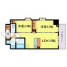 スプランディッドⅨ 2LDKの間取り
