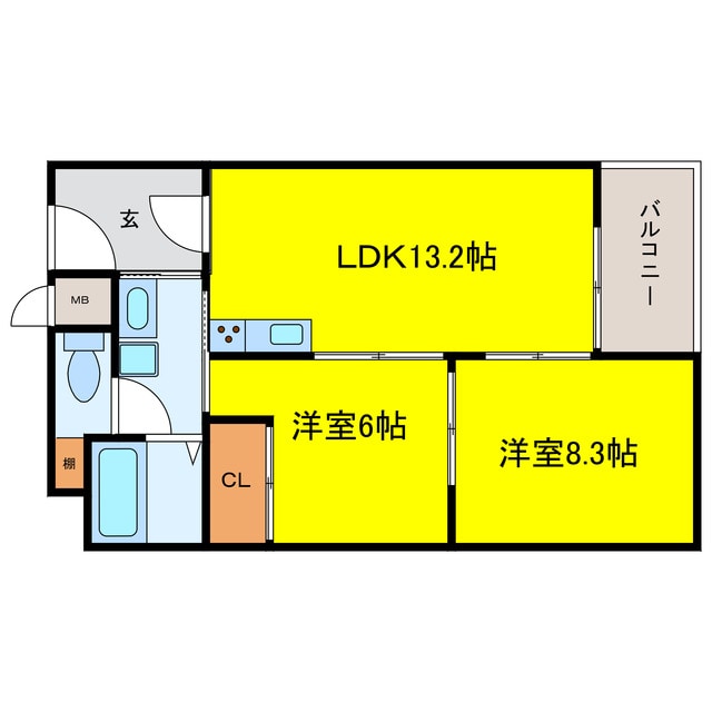 間取り図 サンハイム南森町