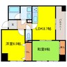 ヴィテイユメゾン成尾 2LDKの間取り