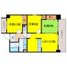 カサグランデ甚田 3LDKの間取り