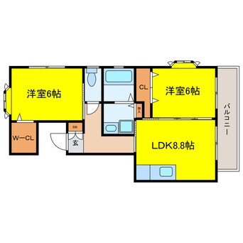 間取図 クローバーガーデン
