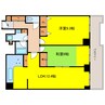 オークプリオタワー 2LDKの間取り