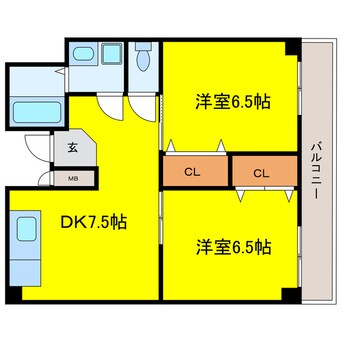 間取図 エトワール千船橋