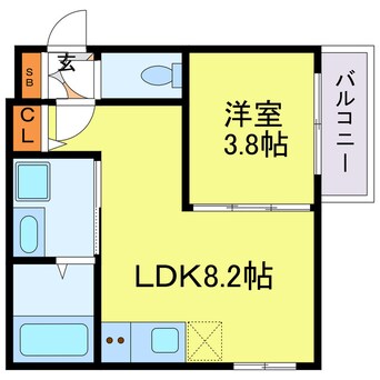 間取図 F　SEAM　春日出北
