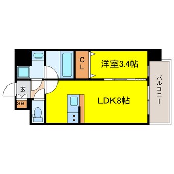 間取図 エスリードレジデンス大阪福島シティスクエア